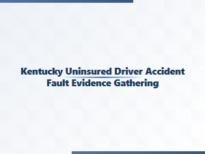 Determining Fault in a Kentucky Uninsured Driver Crash